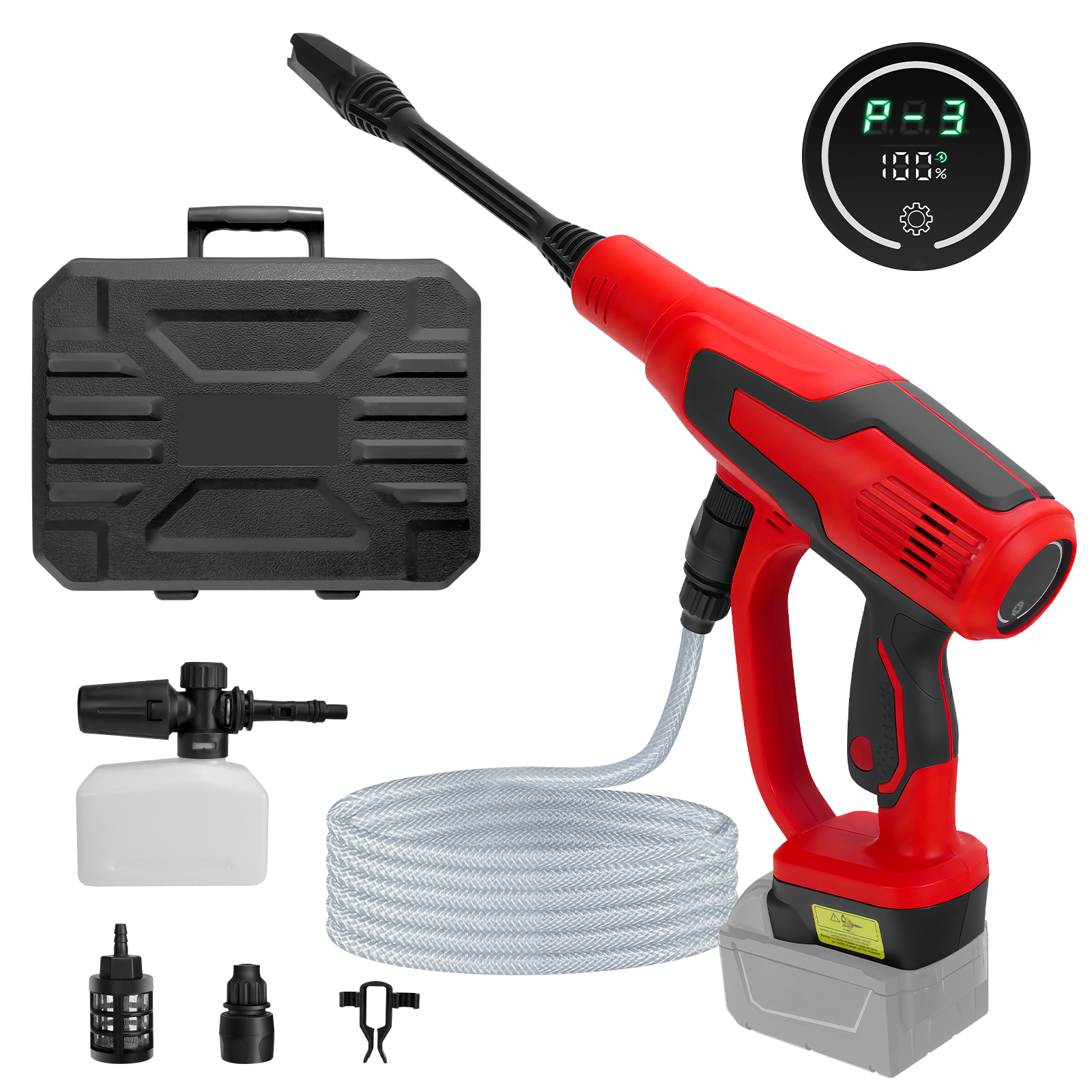 Pressure Washer Electric - Brushless Electric Pressure Washer 653PSI Cordless