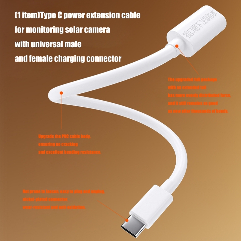 Outdoor Power Adapter Usb C - USB Type-C Male-to-Female Power Supply Extension