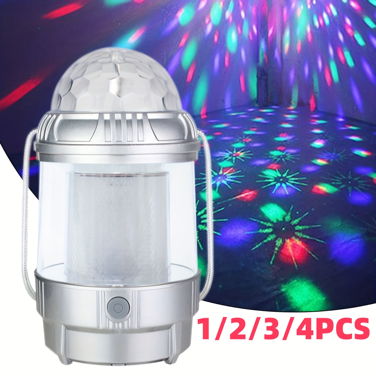 Outdoor Powerbank - 1-4PCS LEDCamping Lantern Rechargeable,1500mAh PowerBank,3Light Modes