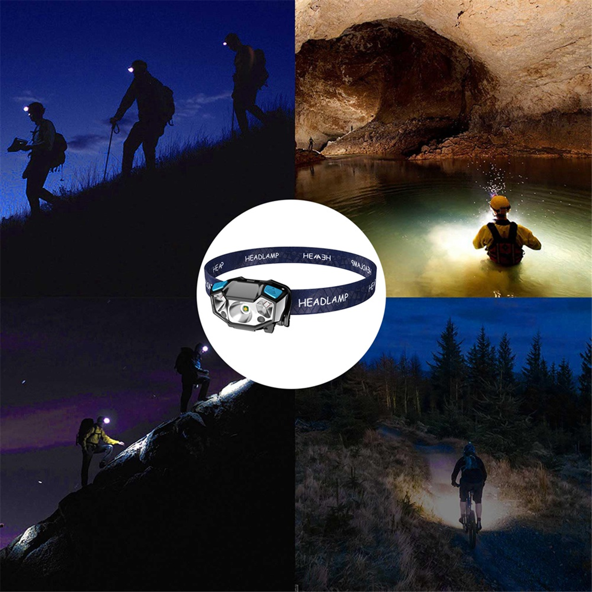 Outdoor Power Deals - 【Flash&Deal!】{Rechargeable Led Headlamp with Powerful Sensor