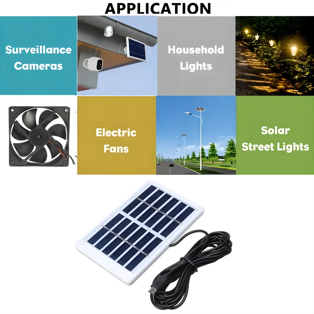 12W 6V Mini Solar Panel USB Mo - Outdoor Power Module reseña y precio