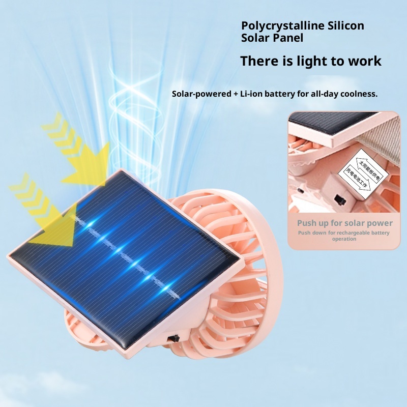 Portable Mini Clip Fan Dual Po - Outdoor Usb Power Supply reseña y precio