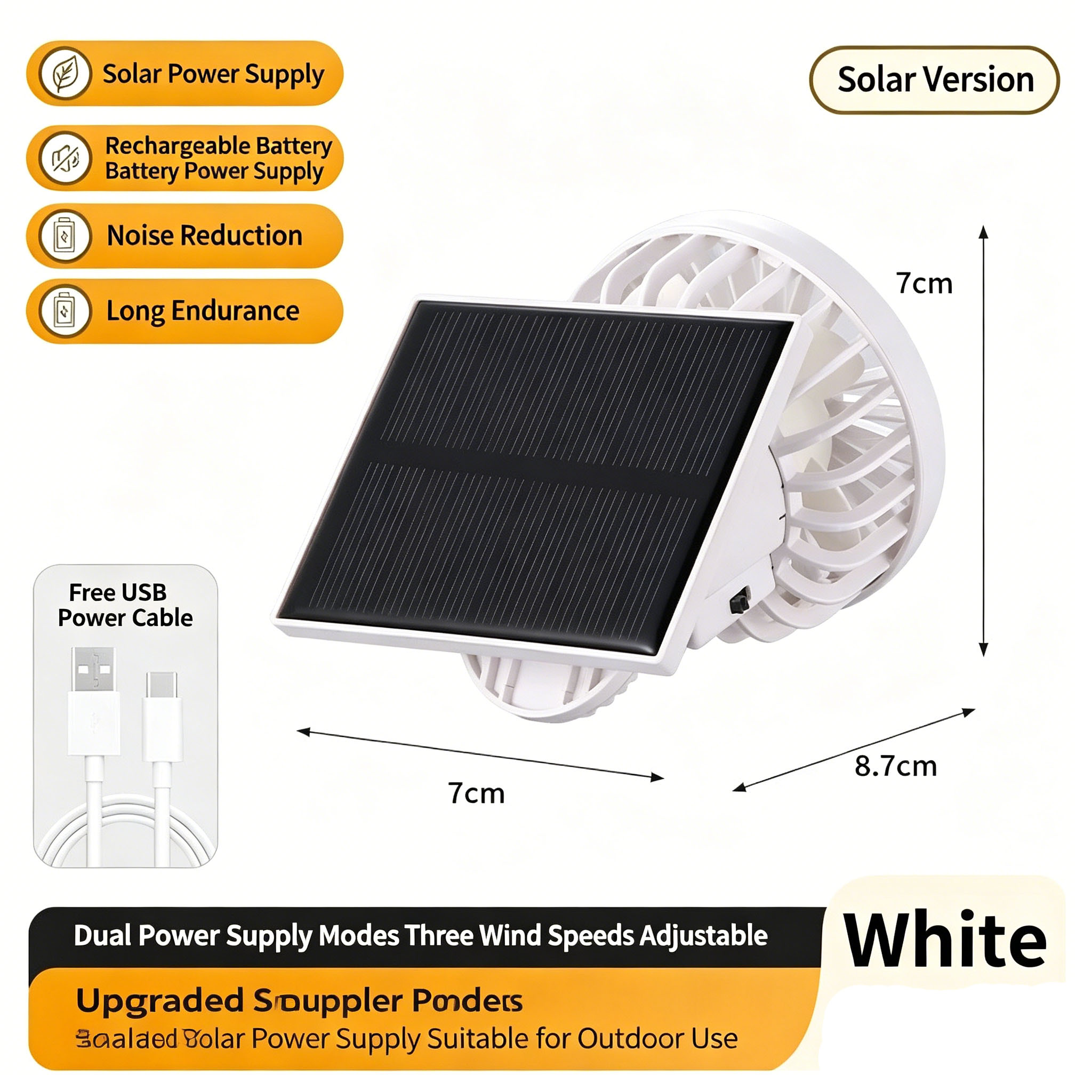 Portable Mini Clip Fan Dual Po - Outdoor Usb Power Supply reseña y precio