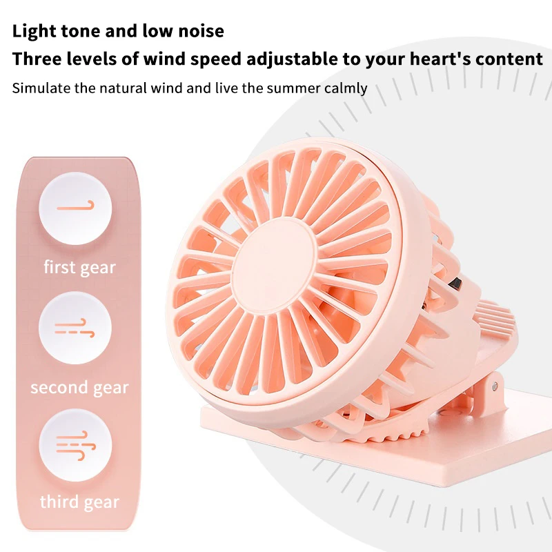 Portable Mini Clip Fan Dual Po - Outdoor Usb Power Supply reseña y precio