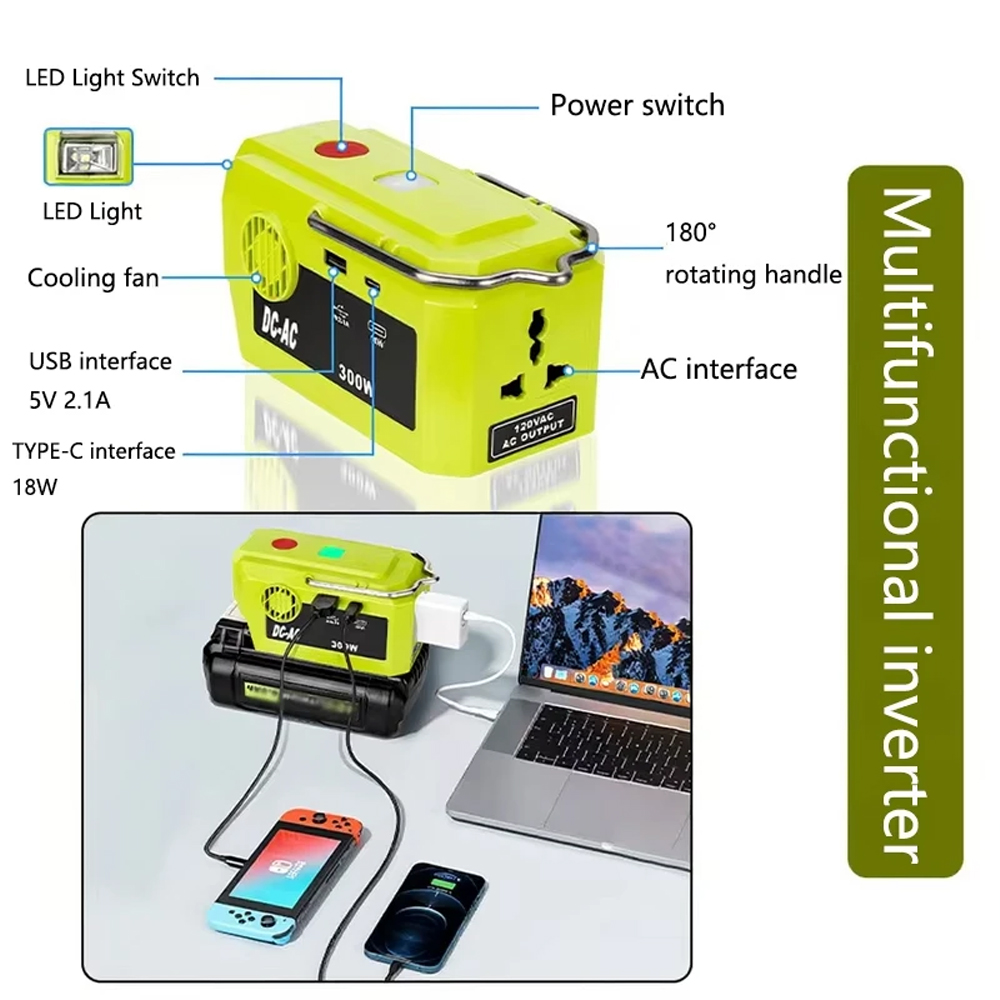 NEW Portable Power Inverter fo - Outdoor Power Adapter Usb C reseña y precio
