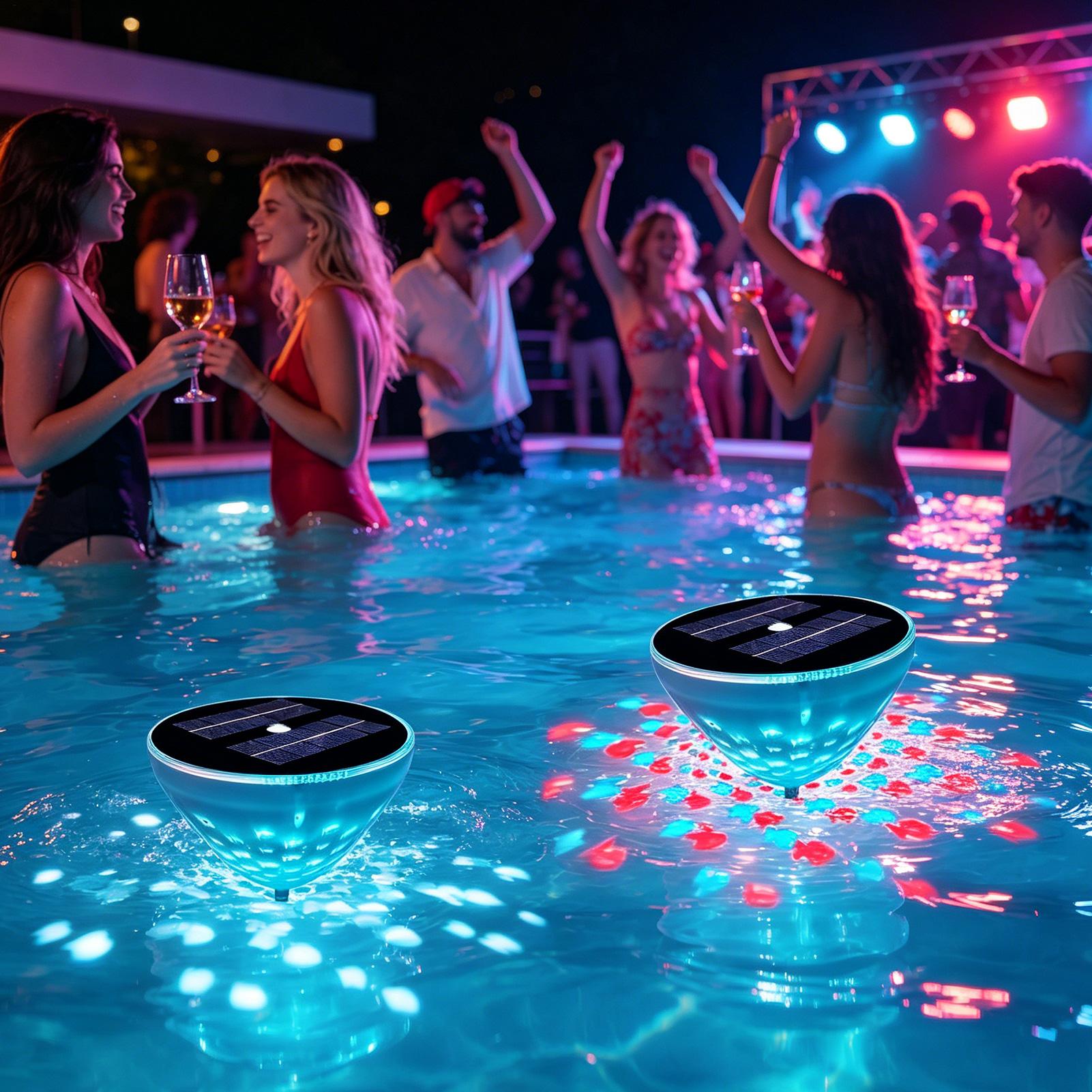 Pool Lights Solar Powered 2 Pi - Outdoor Power For Hot Tub reseña y precio