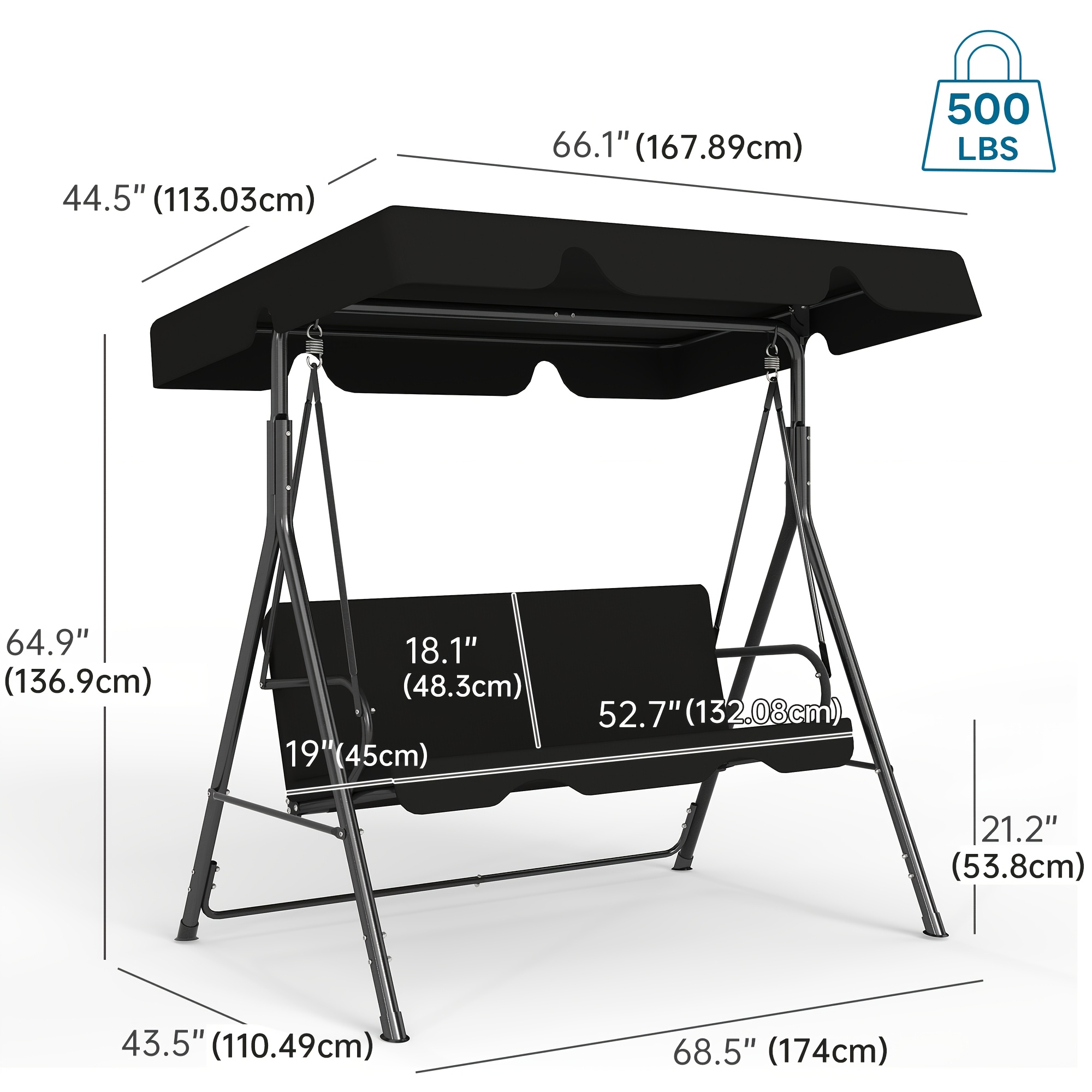 Outdoor Porch Swing Glider Wit - Outdoor Power Deals reseña y precio