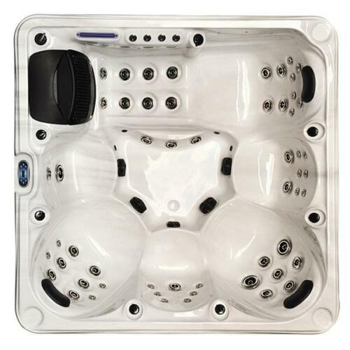 6-Seater Outdoor White Marble  - Outdoor Power For Hot Tub reseña y precio