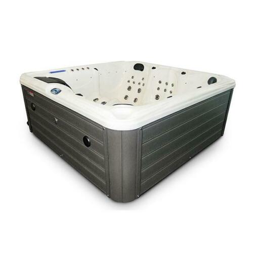 6-Seater Outdoor White Marble  - Outdoor Power For Hot Tub reseña y precio