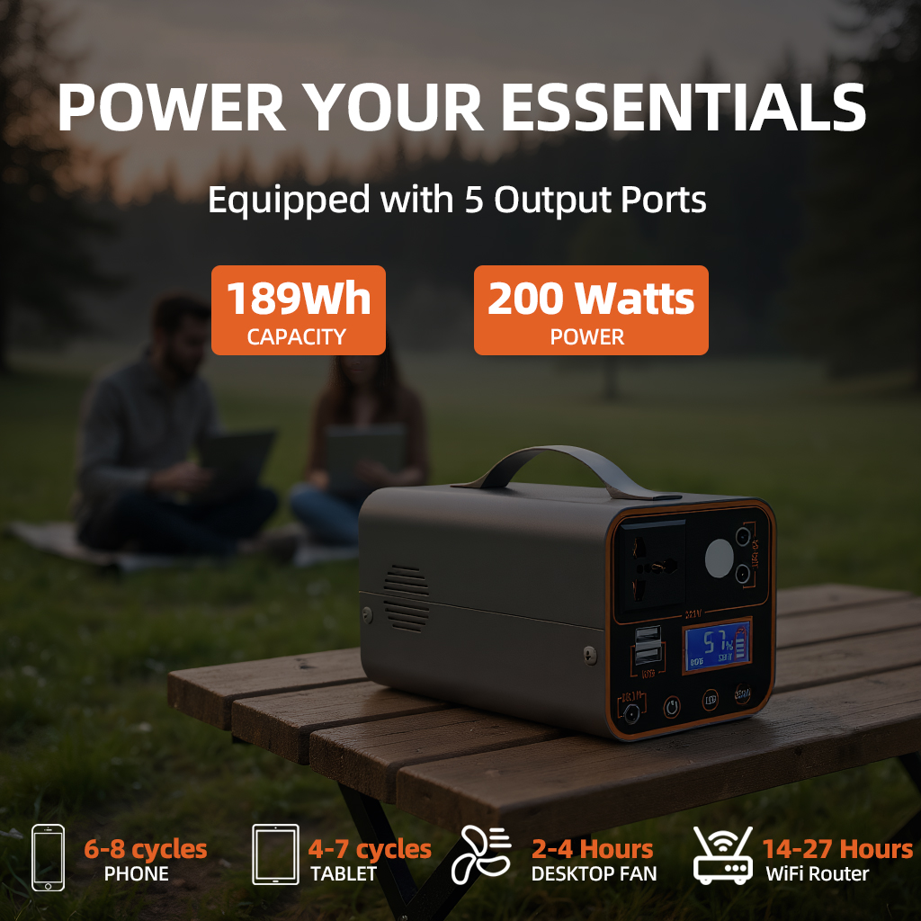 200W Portable Power Station 22 - Outdoor Powerbank reseña y precio
