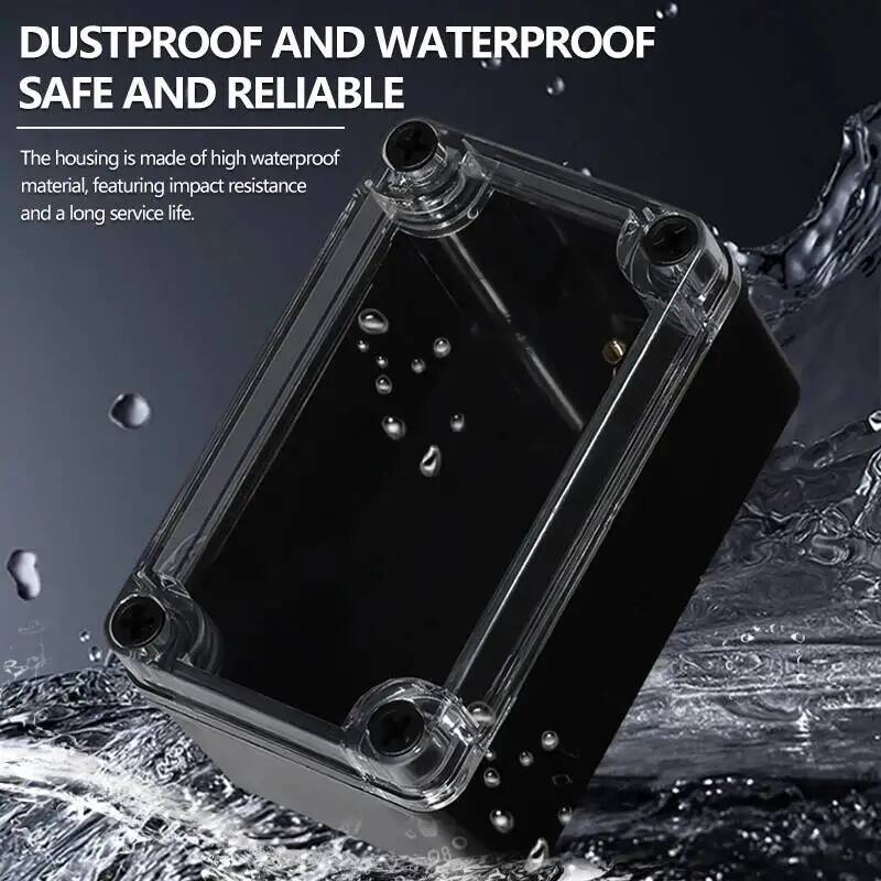 2pcs Transparent Cover Waterpr - Outdoor Power Junction Box reseña y precio