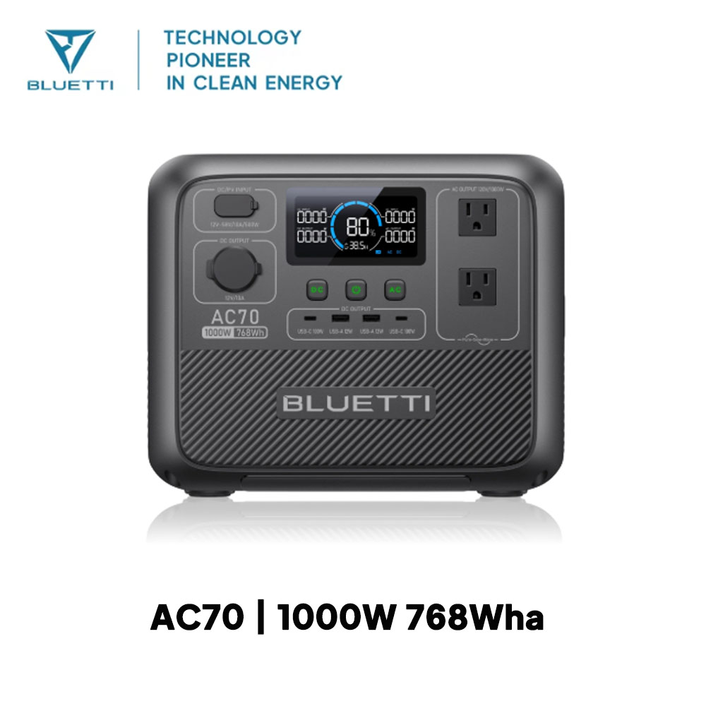 BLUETTI AC70 1000W 768Wh Porta - Outdoor Powerbank reseña y precio
