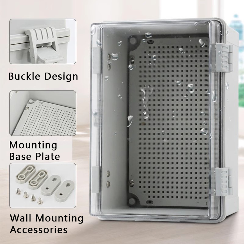 IP66 Waterproof Gray/Transpare - Outdoor Power Junction Box reseña y precio