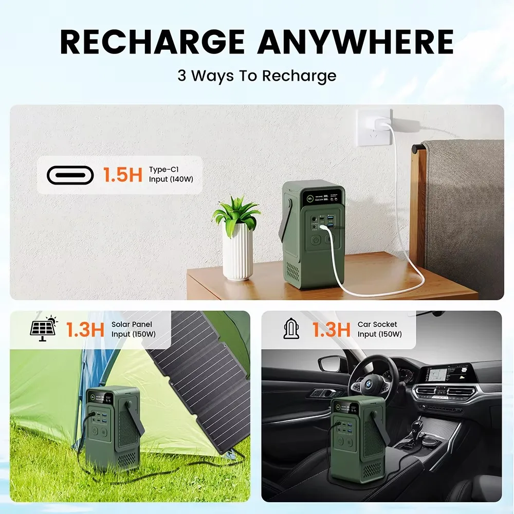 60000mAh 200W 192Wh Camping Po - Outdoor Powerbank reseña y precio