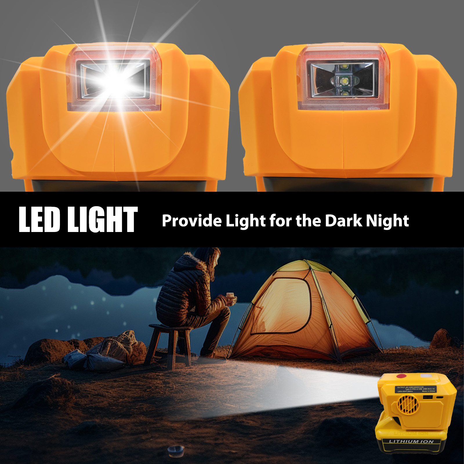 For Dewalt 20V Battery Inverte - Outdoor Power Adapter Usb C reseña y precio