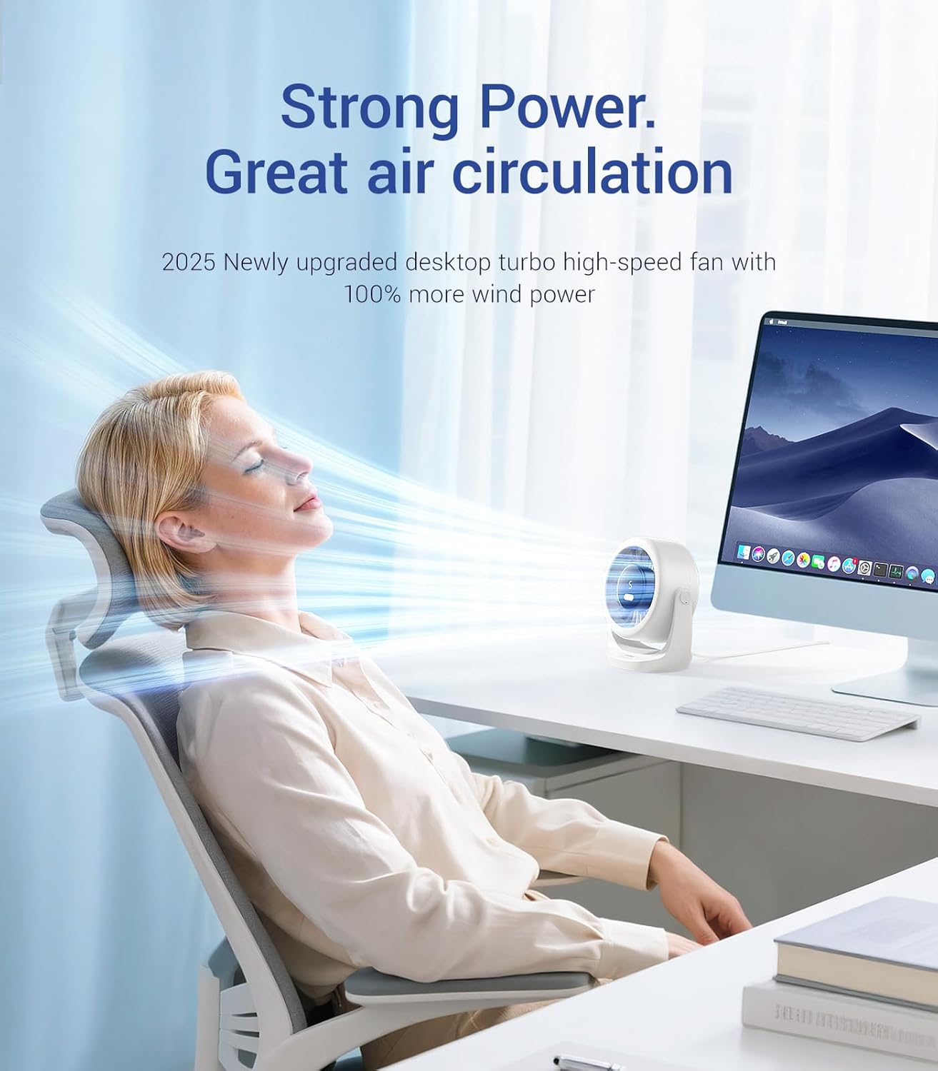 USB Desk Turbo Fan, Ultra-Quie - Outdoor Power Fan reseña y precio