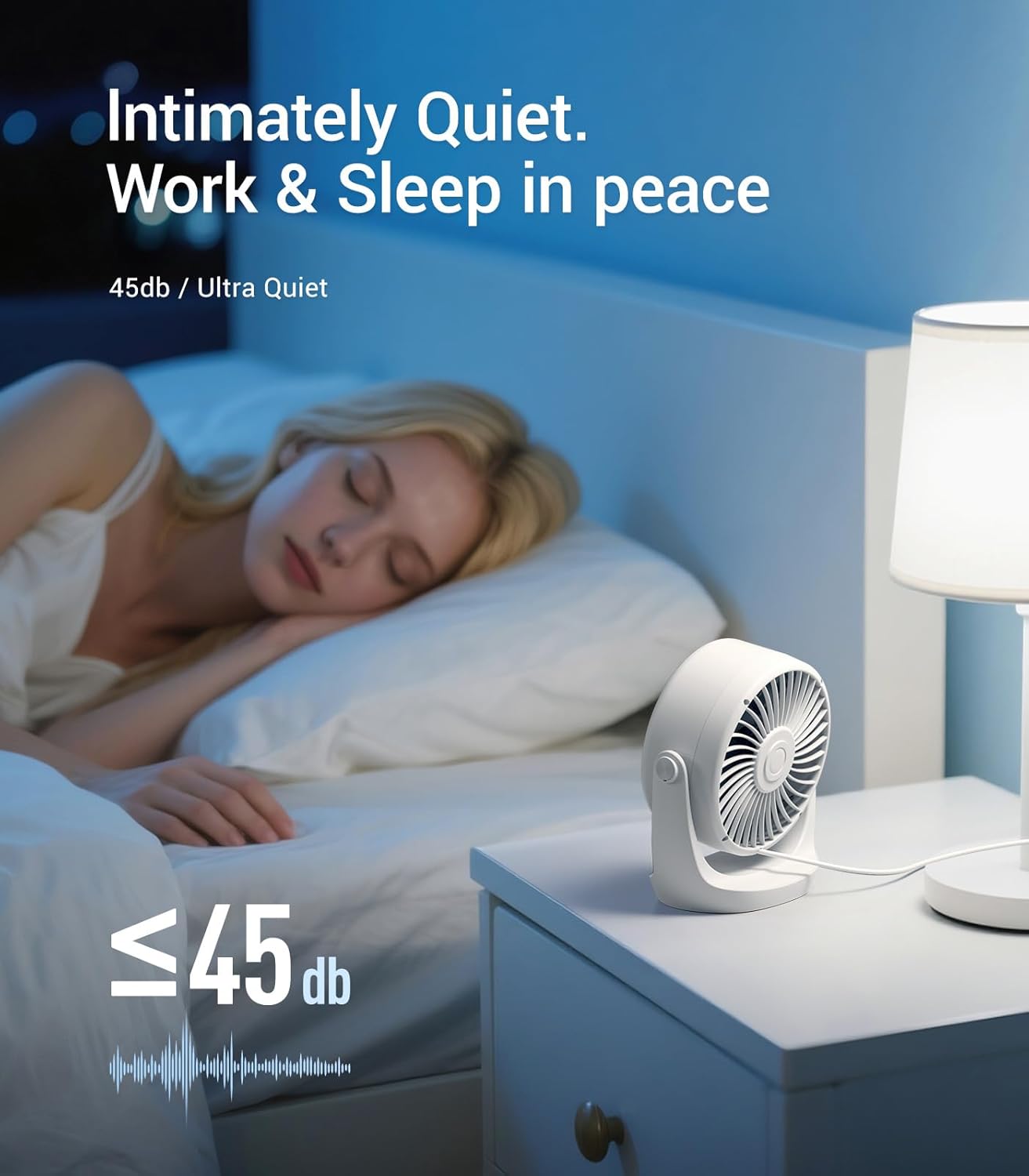 USB Desk Turbo Fan, Ultra-Quie - Outdoor Power Fan reseña y precio