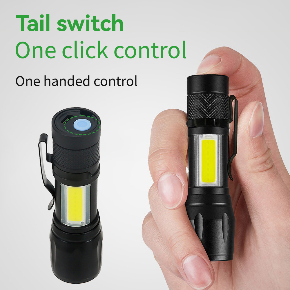 Mini LED Flashlight COB+XPE Po - Outdoor Usb Power Supply reseña y precio