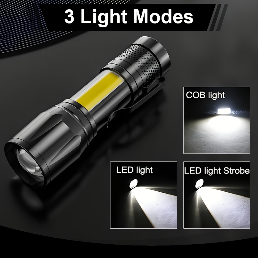 Mini LED Flashlight COB+XPE Po - Outdoor Usb Power Supply reseña y precio