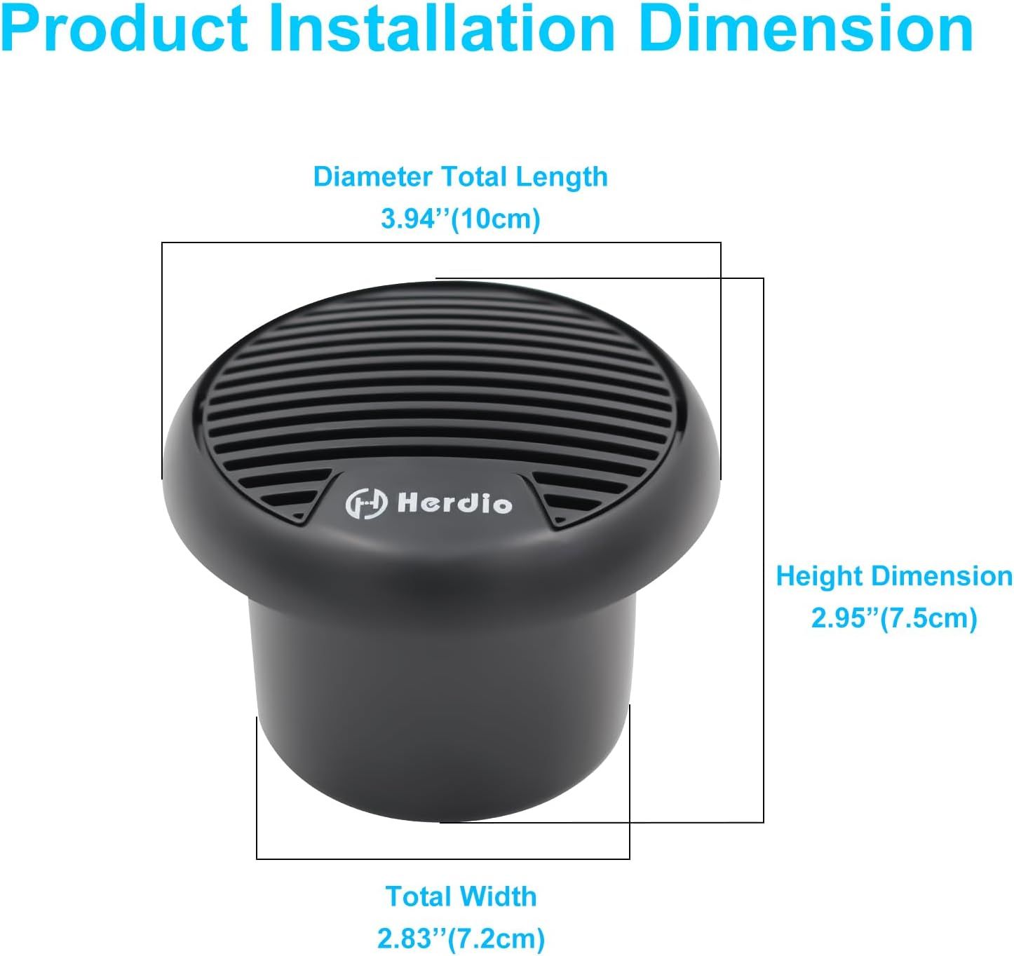 Herdio 2PCS 3'' Bluetooth Mari - Outdoor Power For Hot Tub reseña y precio