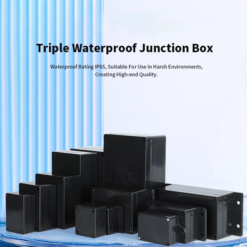 Type F Black Waterproof Juncti - Outdoor Power Junction Box reseña y precio