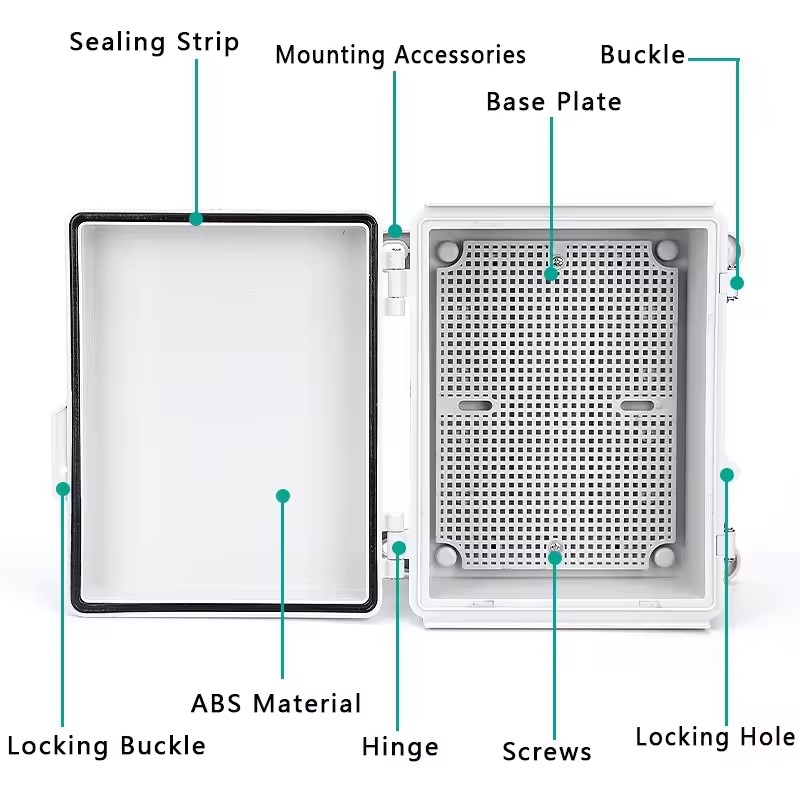 IP66 Electrical Plastic Enclos - Outdoor Power Junction Box reseña y precio