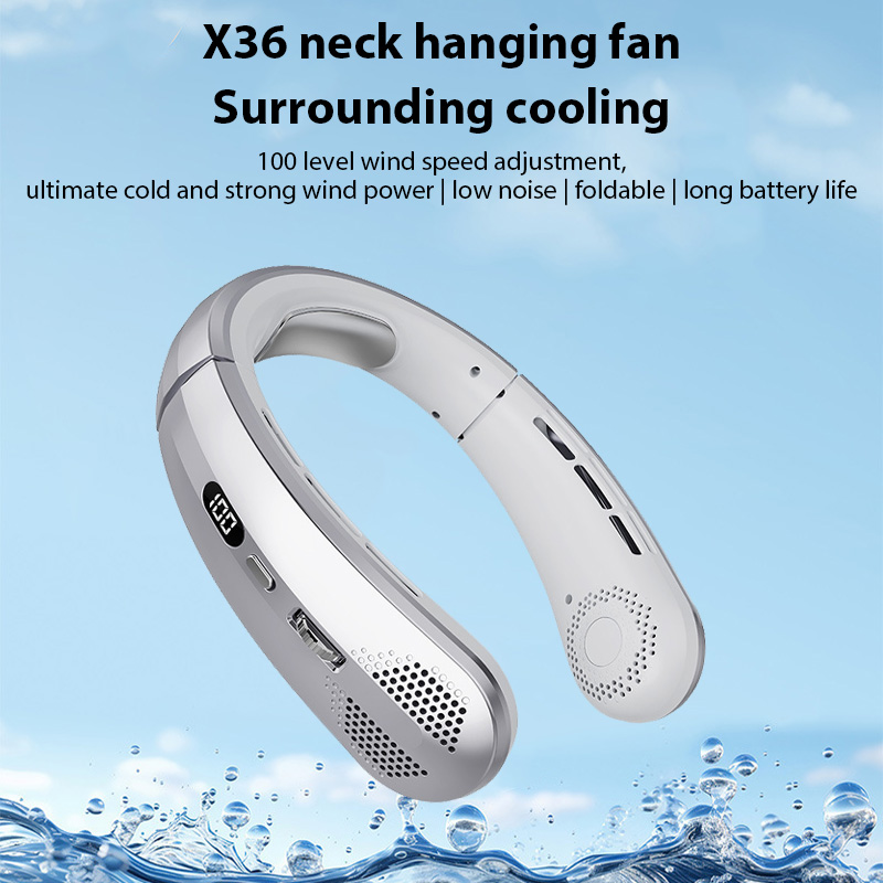 Hanging Neck Fan Portable Rech - Outdoor Power Fan reseña y precio