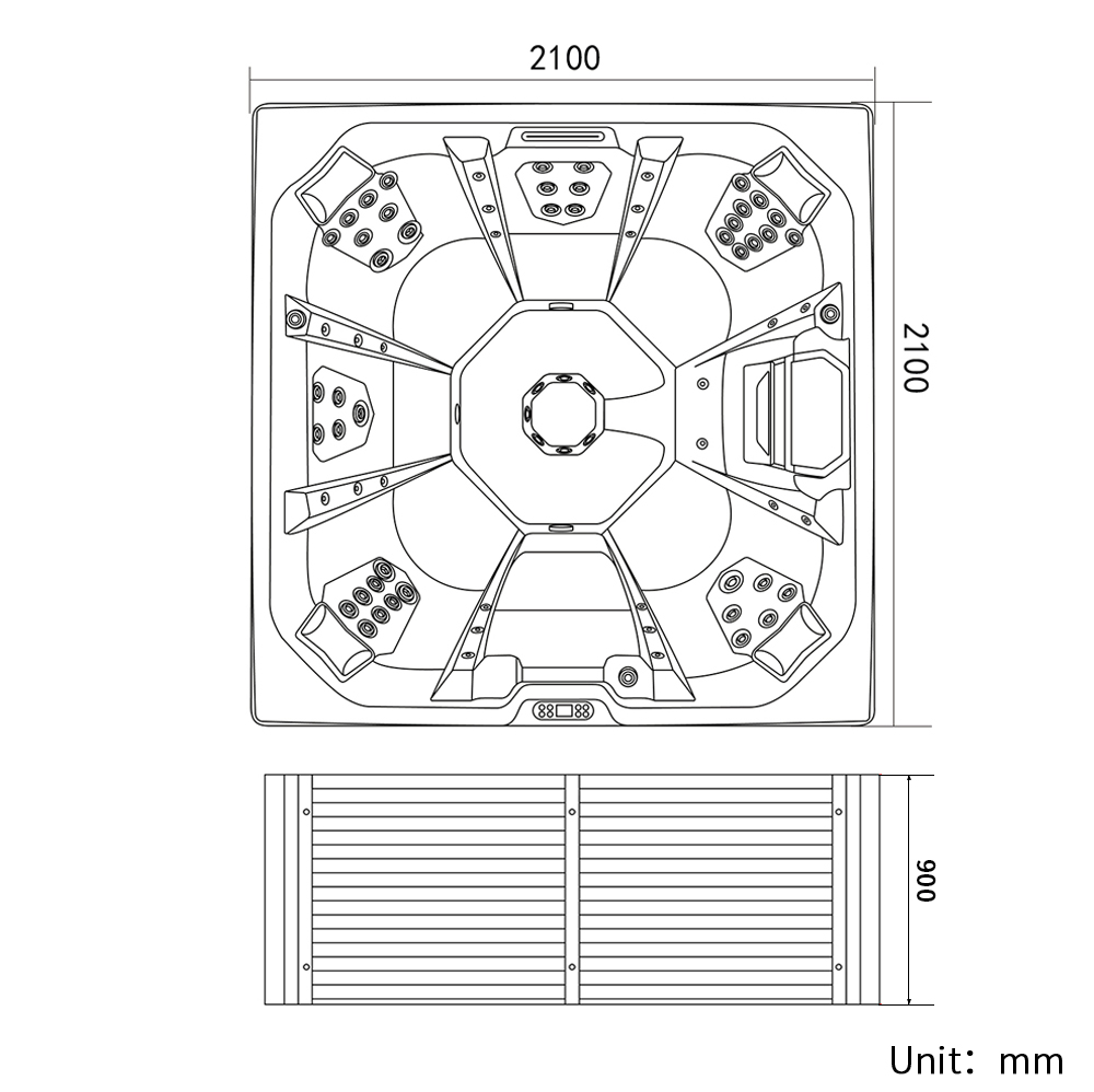 High Quality White Acrylic Spa - Outdoor Power For Hot Tub reseña y precio