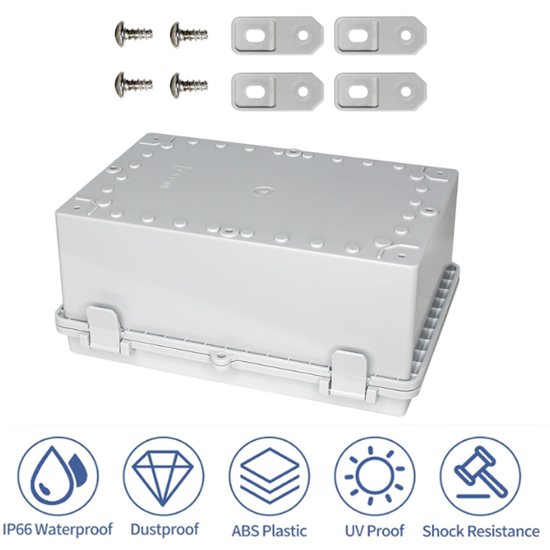 IP66 Waterproof Transparent/Gr - Outdoor Power Junction Box reseña y precio