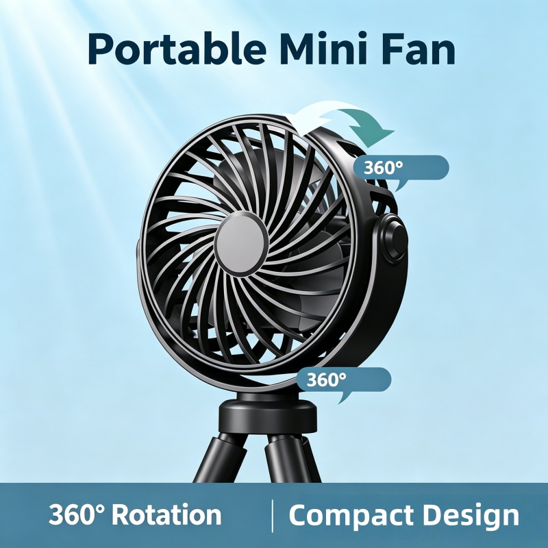 360° Rotatable Flexible Clip O - Outdoor Power Fan reseña y precio