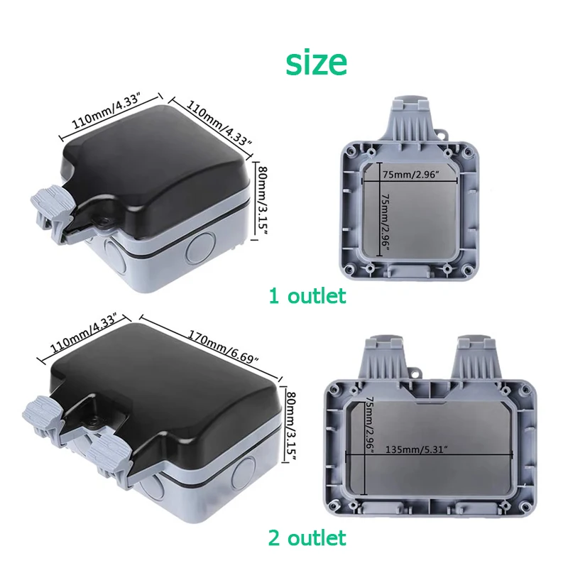 EU KR Outdoor Wall Waterproof  - Outdoor Power Module reseña y precio