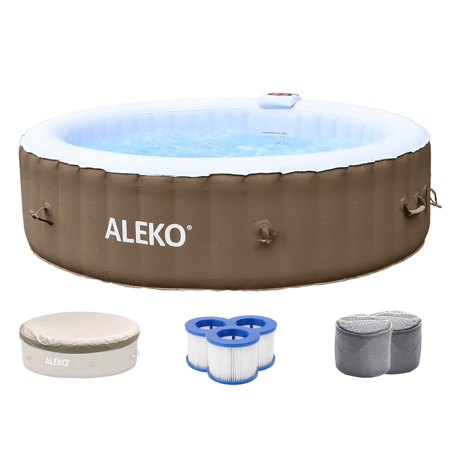 6-Person 265-Gallon Inflatable - Outdoor Power For Hot Tub reseña y precio