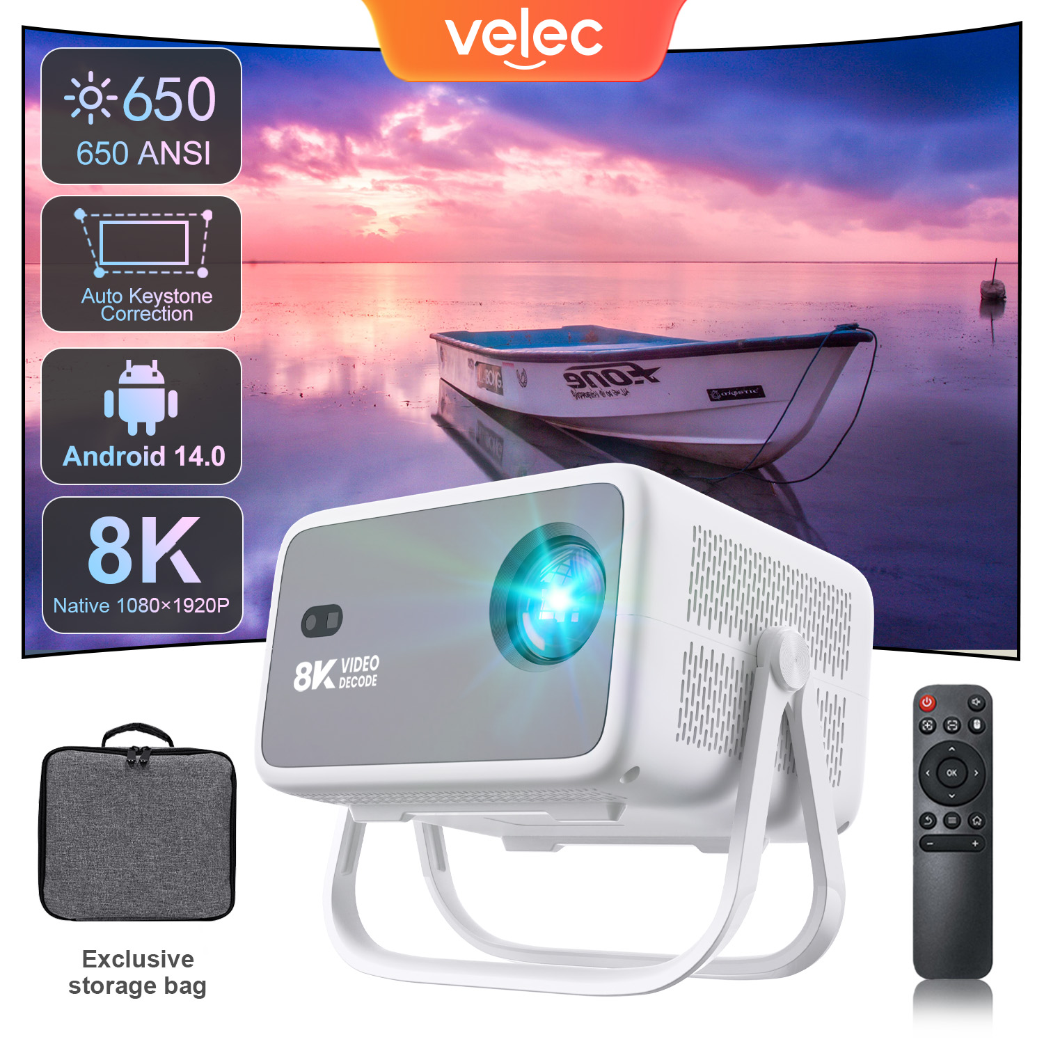 Velec New Projector 8K Video D - Outdoor Power Module reseña y precio