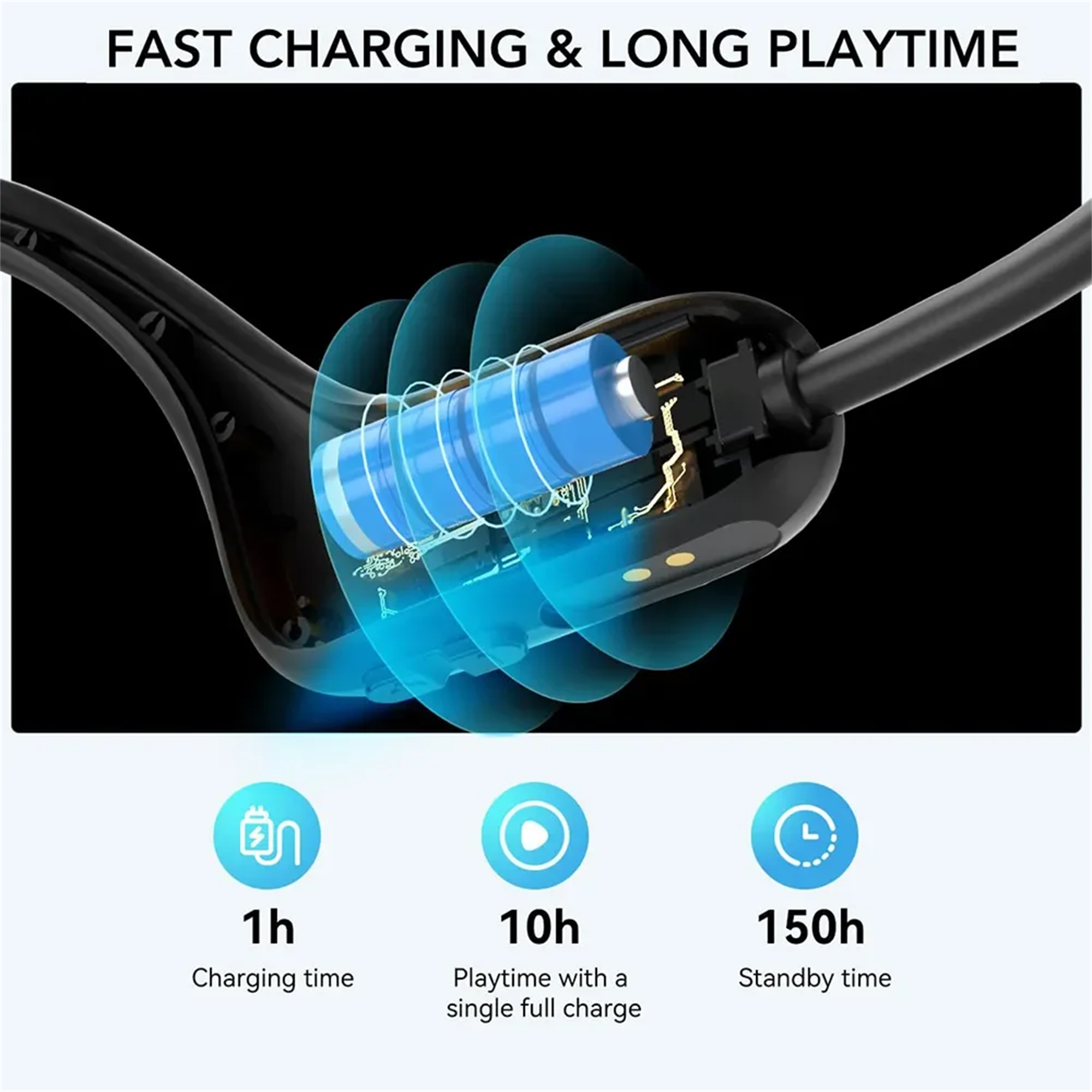 NUROUM Bluetooth Earphone Neck - Outdoor Power Adapter Usb C reseña y precio