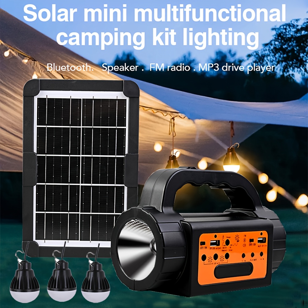 Solar Rechargeable Camping Lig - Outdoor Powerbank reseña y precio