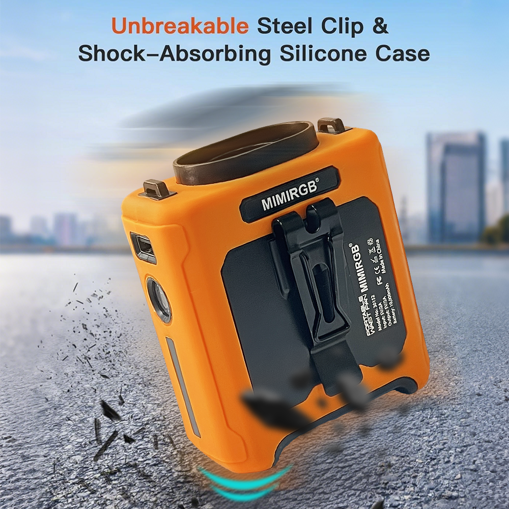 Waist Clip Fan Portable Hangin - Outdoor Power Fan reseña y precio