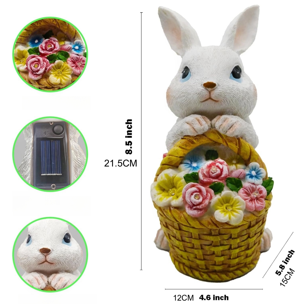 Solar Powered Rabbit Garden St - Outdoor Power Deals reseña y precio