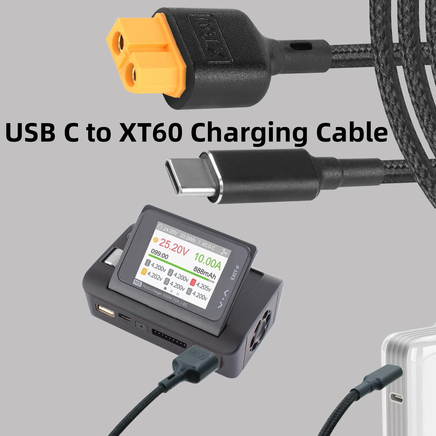 1M USB C to XT60 Charging Cabl - Outdoor Power Adapter Usb C reseña y precio