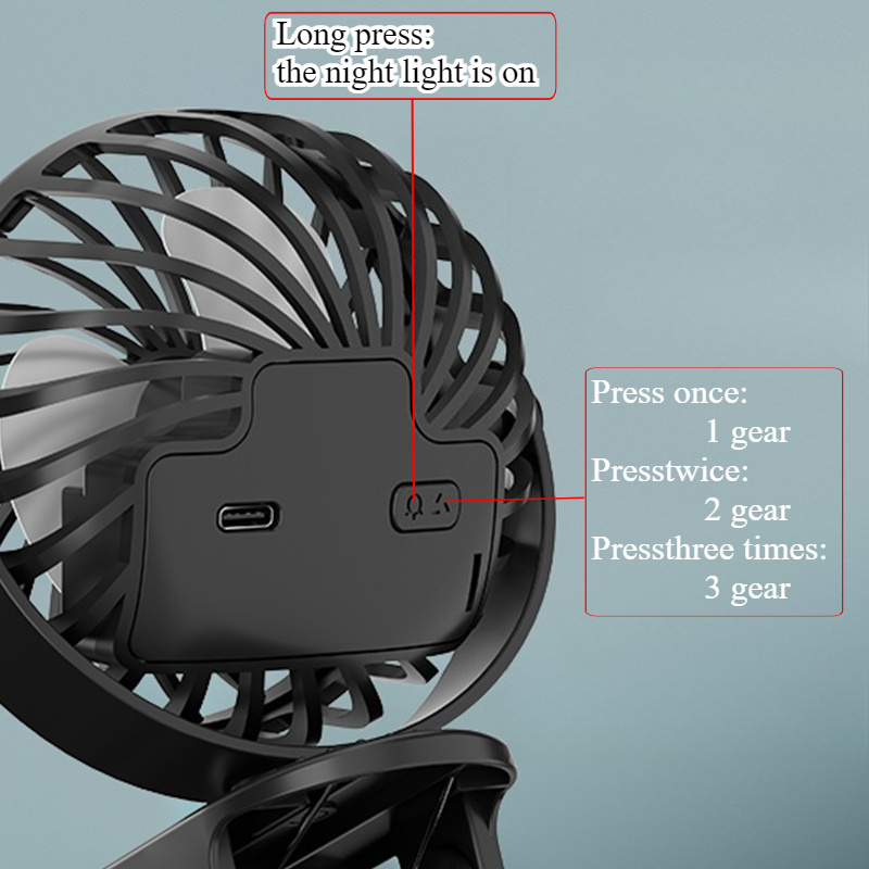 1pc 360° Adjustable USB Clip o - Outdoor Power Fan reseña y precio