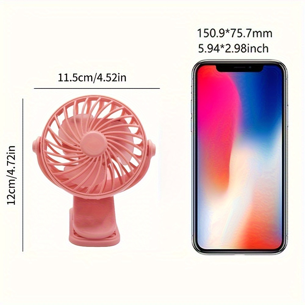 1pc 360° Adjustable USB Clip o - Outdoor Power Fan reseña y precio