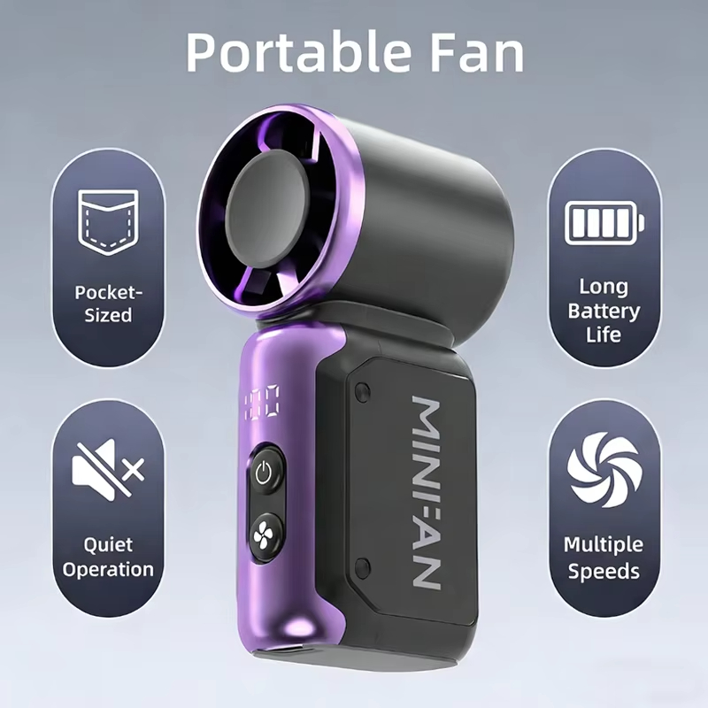Mini Handheld Fan Portable Sil - Outdoor Power Fan reseña y precio