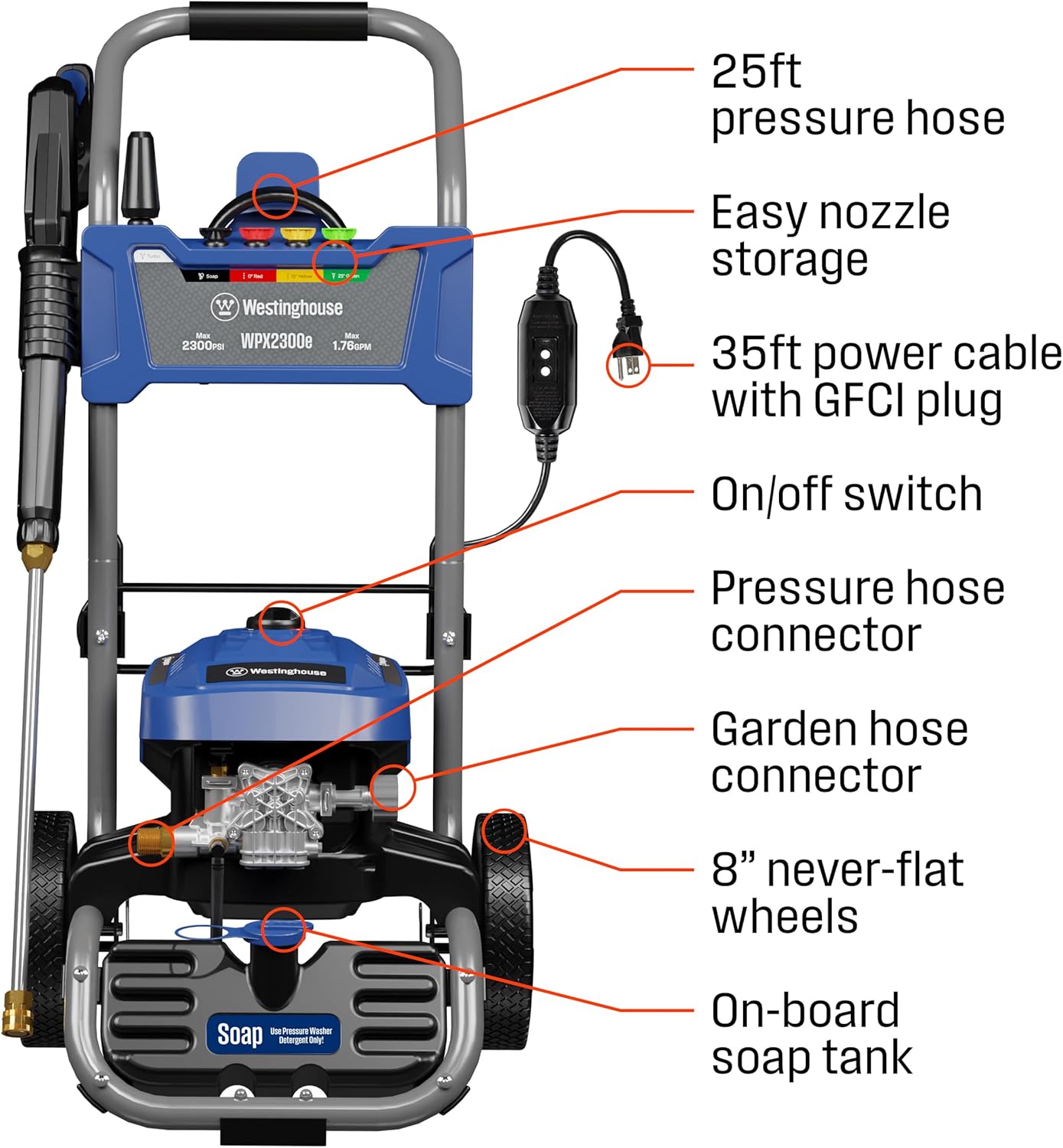WPX2300e Electric Pressure Was - Pressure Washer Electric reseña y precio