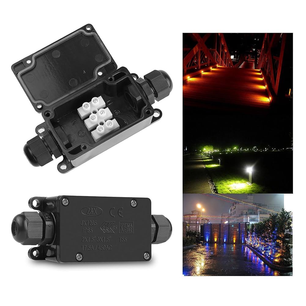 3pcs 2Way IP65 Waterproof Outd - Outdoor Power Line reseña y precio