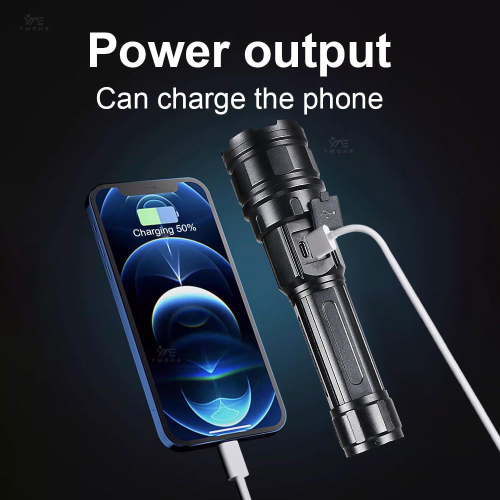 White Laser High Power Flashli - Outdoor Powerbank reseña y precio