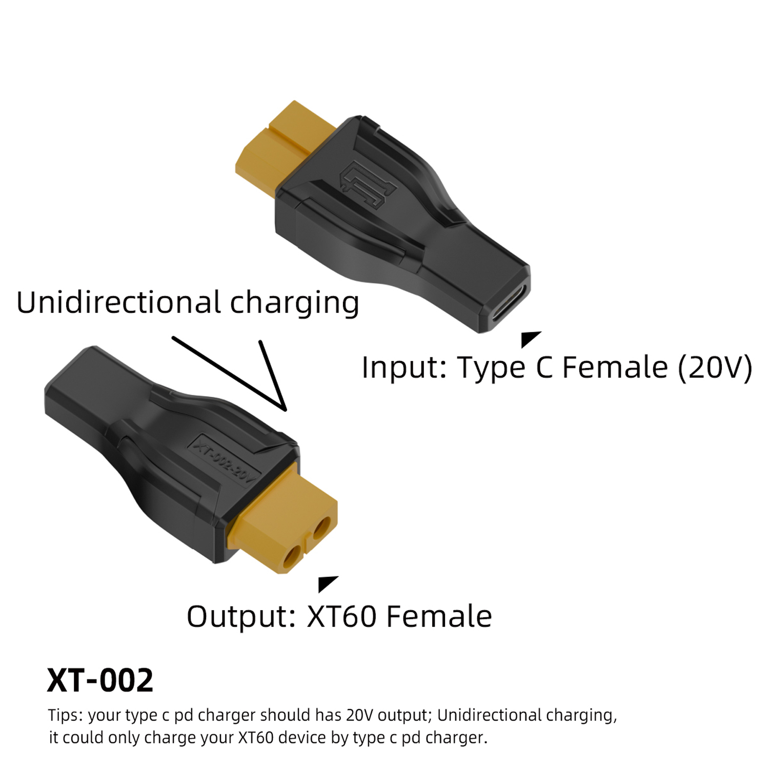 USB C to XT60 Adapter Converte - Outdoor Power Adapter Usb C reseña y precio