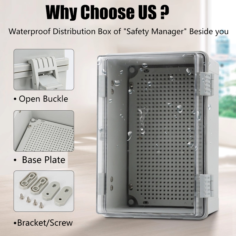 IP66 Electrical Plastic Enclos - Outdoor Power Junction Box reseña y precio